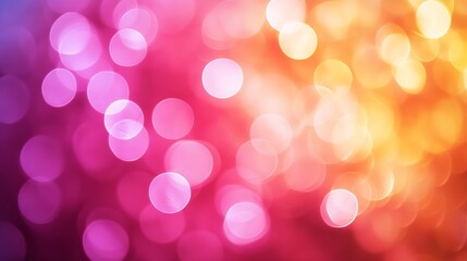 Aufkleber - Bokeh Lights in Warm Tones Creating a Soft and Dreamy Glowing Background for Festive Designs : Generative AI