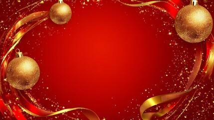 christmas background in red color