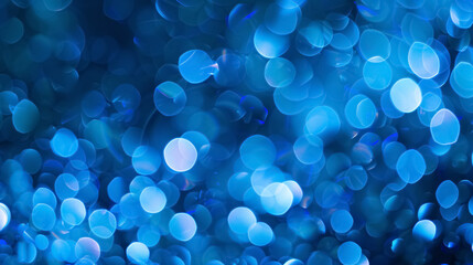 Wall Mural - abstract blue defocused bokeh background.