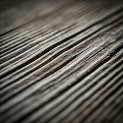 Wall Mural - A close-up of weathered brown wooden texture with natural grain and rough patterns