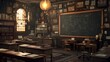 © Siriroj - Vintage Victorian Era Classroom with Antique Decor and Nostalgic Atmosphere