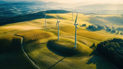 renewable energy investment with wind and solar projects, representing eco-friendly financial return