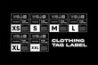 © saecreativo - Clothing t-shirt label vector tag template design