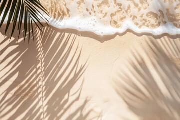 Palm Shadow on the Beach