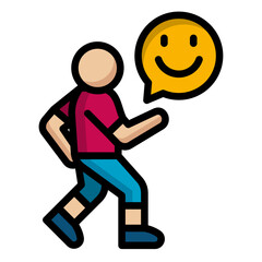 Sticker - Walking Icon