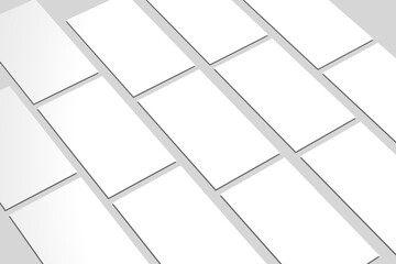 Wall Mural - social media post blank mockup
