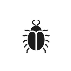 Wall Mural - Beetle Vector Icon with Distinct Outlines