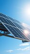 © Global Perspectives - Solar panels capture sunlight providing renewable energy in a clean and sustainable manner against a blue sky solar panel Ultra realistic Photorealistic