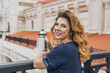 © svetograph - Woman Smiling Cityscape Building Portrait