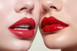 © raksyBH - Lips with glossy finish on one side and matte on the other