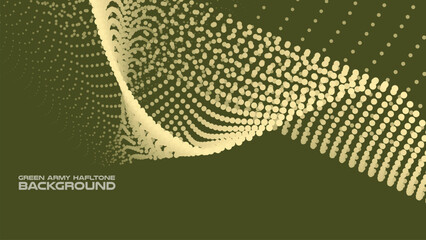 Green army halftone abstract background for backdrop or presentation