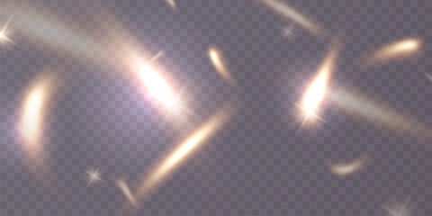 Wall Mural - light effect and zigzag ribbon falling from above on a beam of light, tinsel vector