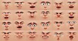 © TensorSpark - Animated faces showing diverse emotions, illustrating emotional recognition in social intelligence.