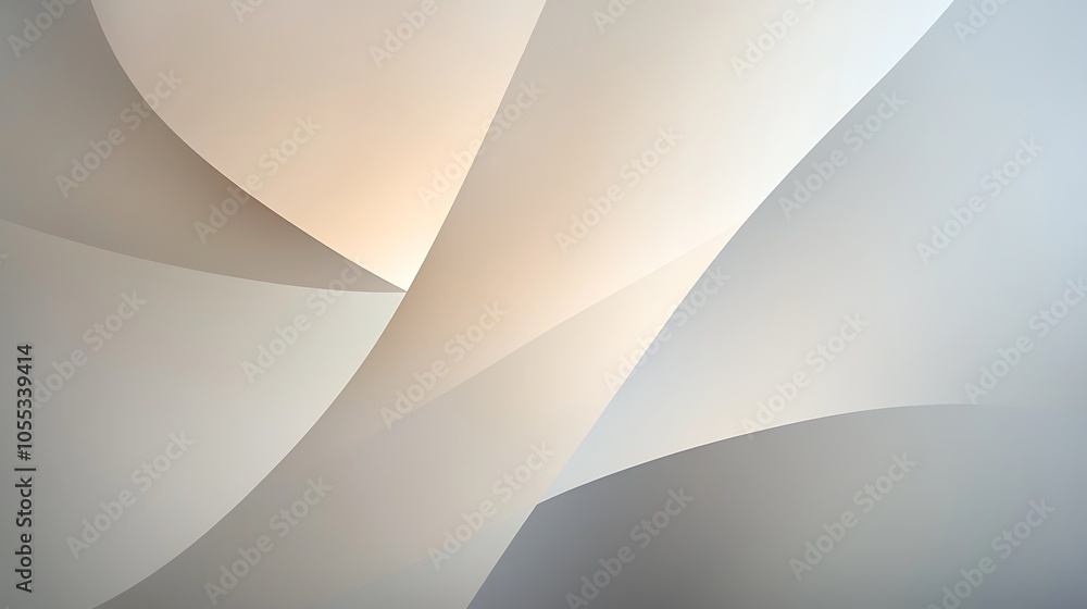 A minimalist abstract background with neutral tones of beige, gray, and soft whites, subtle texture with gentle light gradients