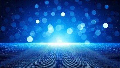 Wall Mural - christmas blue background. abstract magic light background. bokeh background. 3d rendering