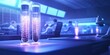 © Larisa - Glowing test tubes in futuristic lab setting