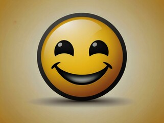 3d smiley face with smile