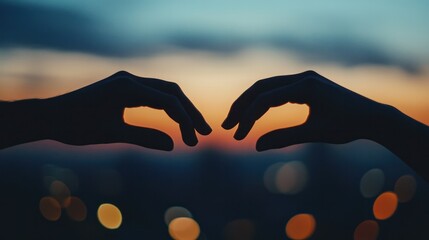 silhouette of two diverse hands reaching towards each other, representing collaboration and mutual benefit