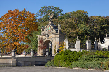 Lubomirski Gate with mosaic of Our Lady Queen, Jasna Gora Monastery (Light Mountain), Czestochowa, Poland