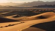 © jingfeng - high-altitude desert scene sand dunes sweeping curves textures sunset shadows landscape nature