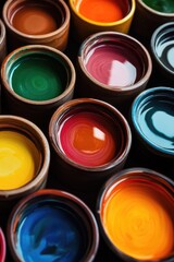 Poster - Close-up of various paint colors