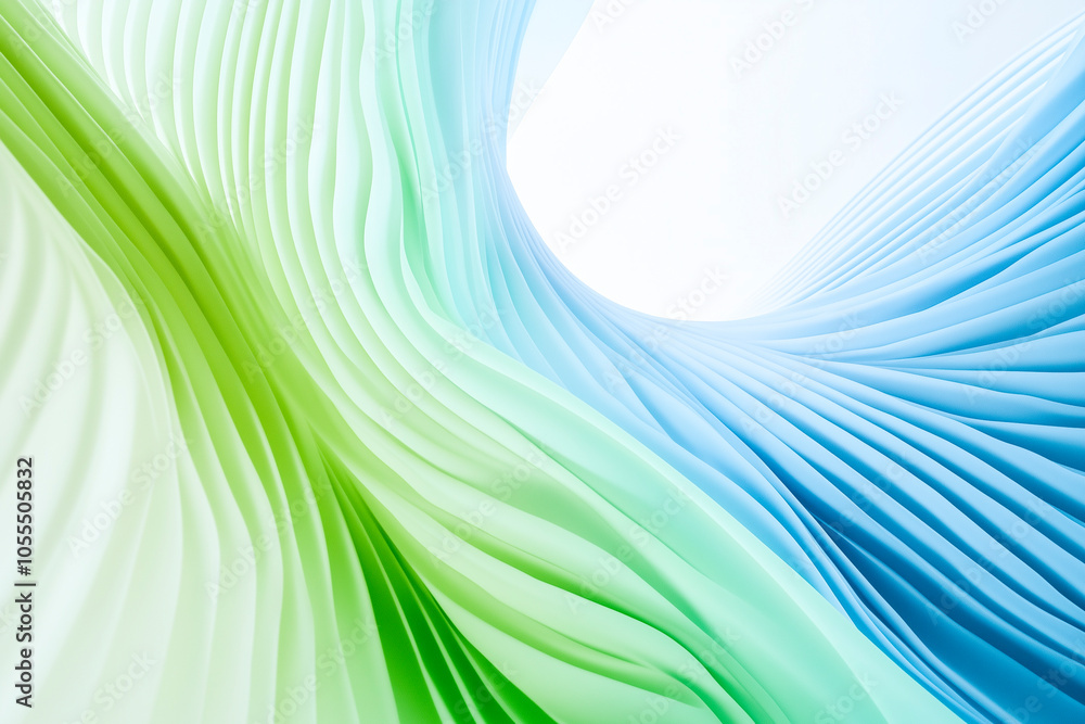 A smooth and flowing abstract background with soft, wave-like shapes in ...