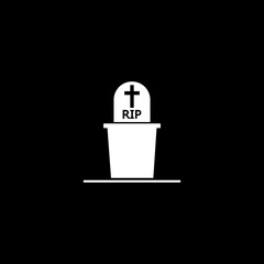  Cemetery icon trendy and modern symbol for graphic and web design isolated on black background .