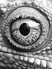 Canvas Print - Lizard Eye Close Up