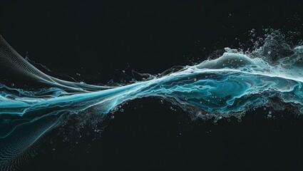 Abstract Water Wave in Motion