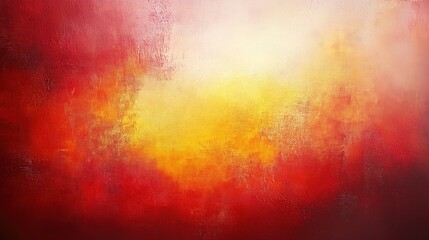 Poster - Abstract background featuring soft red and yellow tones with a light gradient and a blurred texture reminiscent of an old canvas. This vintage-inspired artwork showcases expressive brush strokes, crea