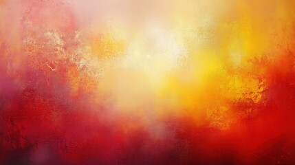 Poster - Abstract background featuring soft red and yellow tones with a light gradient and a blurred texture reminiscent of an old canvas. This vintage-inspired artwork showcases expressive brush strokes, crea