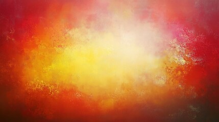 Poster - Abstract background featuring soft red and yellow tones with a light gradient and a blurred texture reminiscent of an old canvas. This vintage-inspired artwork showcases expressive brush strokes, crea