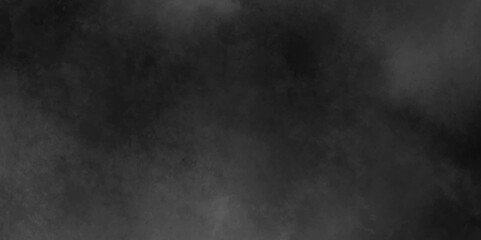 Wall Mural - Abstract gray smoke overlays realistic dust and grey natural effect pattern on black.Realistic grunge grey or smoke. grey cloud and black sky textured background. vapor, fog overlay on black.	