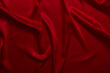© Chaisi - The top view of the red satin surface looks luxurious and beautiful