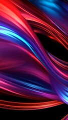 Wall Mural - Abstract painting effect flowing creating colorful shapes
