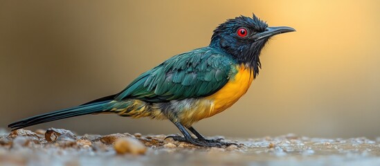 Wall Mural - A Stunning Bird with Vibrant Colors