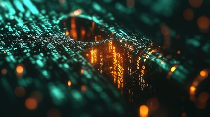 Binary code key inserting into an abstract lock