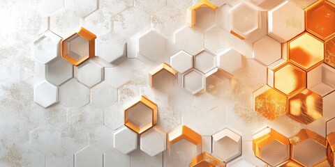 a vibrant abstract wallpaper with a pattern of hexagonal shapes