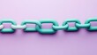 © Smart AI - Stylized chain links in pastel colors on a vibrant background