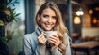 © Tekin - Woman Holding Coffee Mug