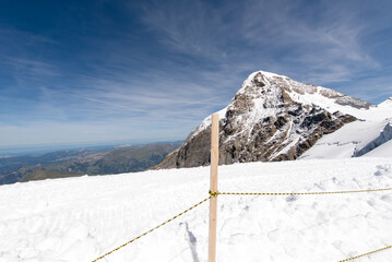 The plateau above the terminus station of the Jungfraujoch, Switzerland