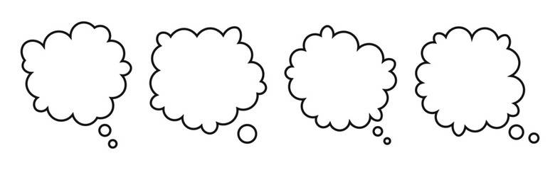 Wall Mural - Bubble chat speech cloud communication design vector