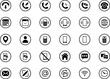 © Volodymyr - Contacts icon black and white. Vector set Home, Phone, e-mail,  message, internet, web,  pin, wi-fi  user, clock and other icons.