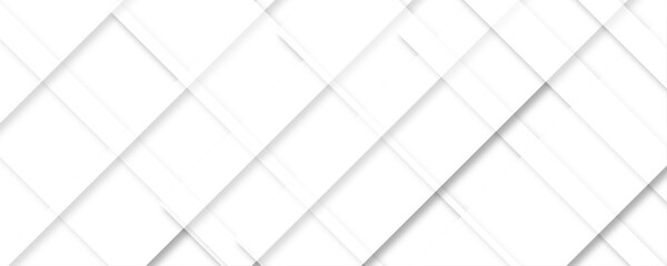 Wall Mural - abstract stripe white square shape geometric pattern with futuristic business and technology concept