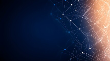 Fototapete - Cutting Edge Digital Circuit Design with Futuristic Navy Blue Gradient Backdrop for and Technology Concepts  This abstract digital showcases a sleek