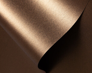 Aufkleber - Glossy abstract background with a warm, shimmering glow and elegant sparkle, Mocha Mousse color of year 2025