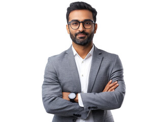 Confident Indian Businessman Portrait. png