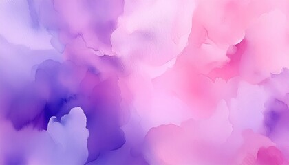 Wall Mural - Abstract watercolor background in soft pink and purple hues, ideal for artistic projects and designs.