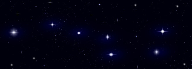 Wall Mural - galaxy in a free space. 3d rendering