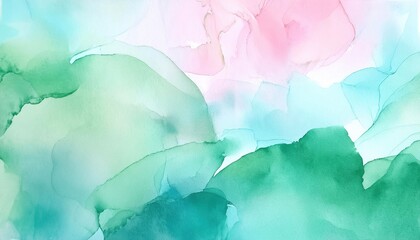 Wall Mural - abstract watercolor background in soft pastel colors with fluid brush strokes and gentle textures.